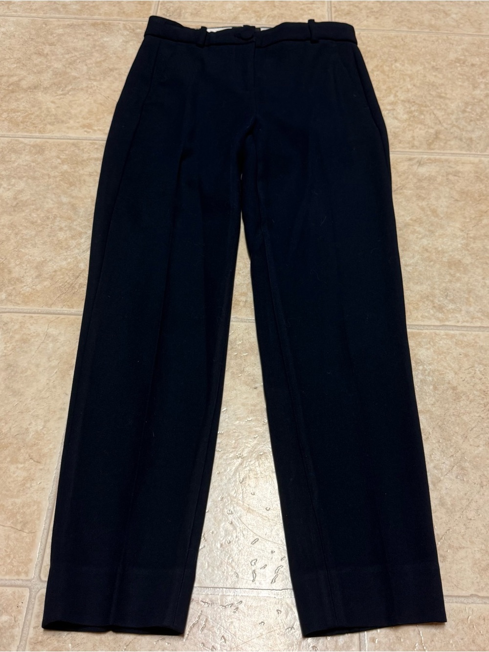 J. Crew High-Rise Cameron Navy Blue Pants in Four-Season Stretch Size 0 - Picture 2 of 5